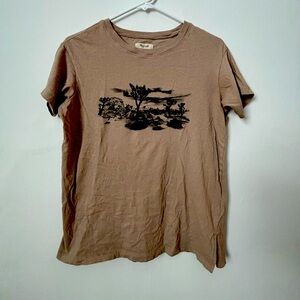 Joshua Tree Graphic Softfade Cotton Oversized Tee